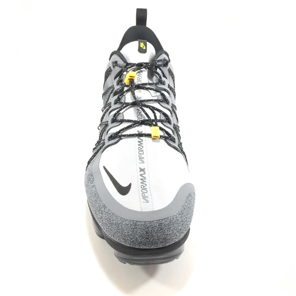 Nike Air Vapormax Run Utility Wolf Grey Blk Yellow - Picture 3 of 5